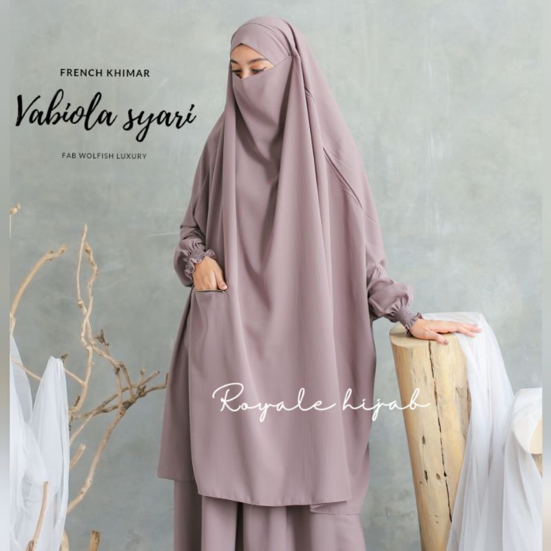 VABIOLA SYARI| french khimar plus rok|manset smok