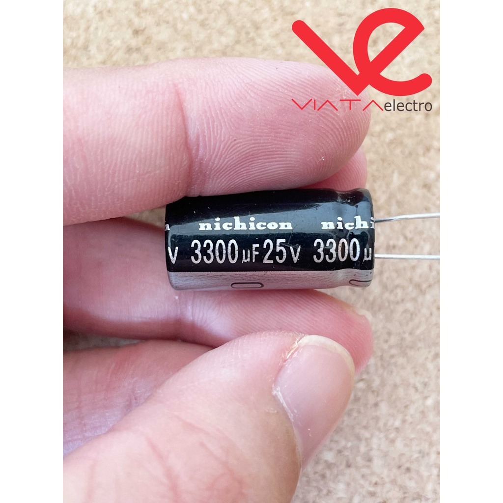 KAPASITOR ELCO 3300UF 25V (1 BUAH) KAPASITOR CAPACITOR ELKO KAPASITOR 3300 UF 25 V