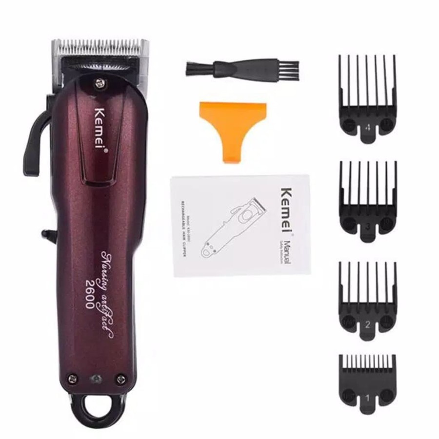 COD Alat Cukur Rambut KEMEI KM-2600 Professional Rechargeable Electric Hair Clipper Cordless Kemei KM-2600