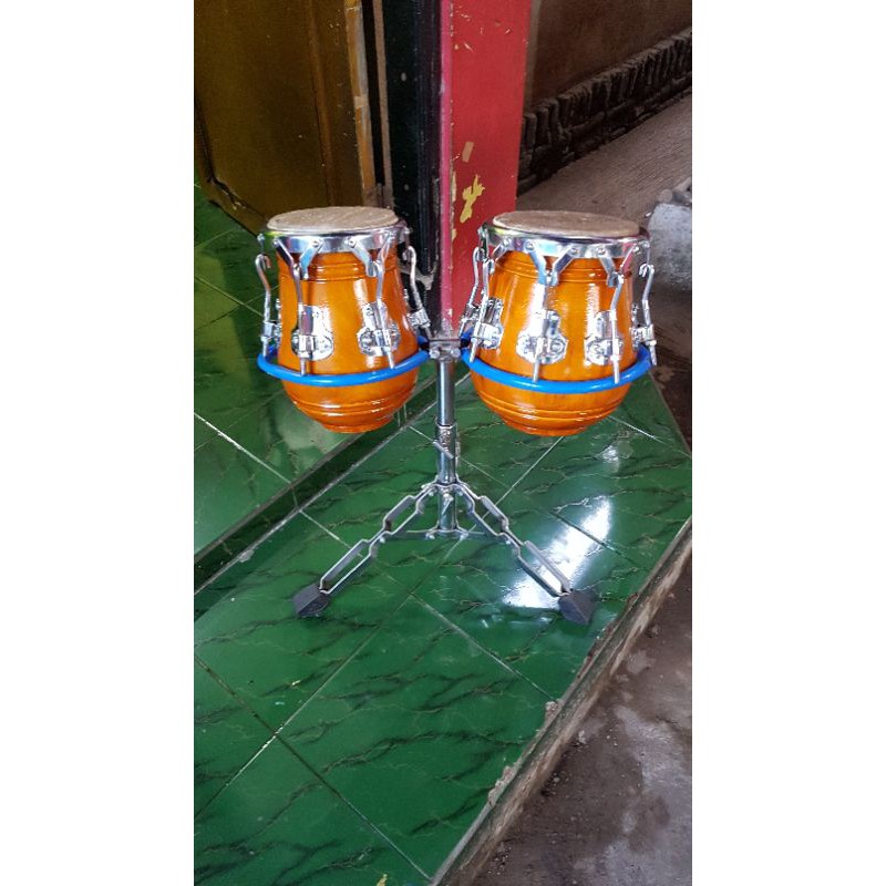 Kempul Dangdut Koplo Ring V8 V6 Plus Stand Kayu Nangka Kulit Kerbau