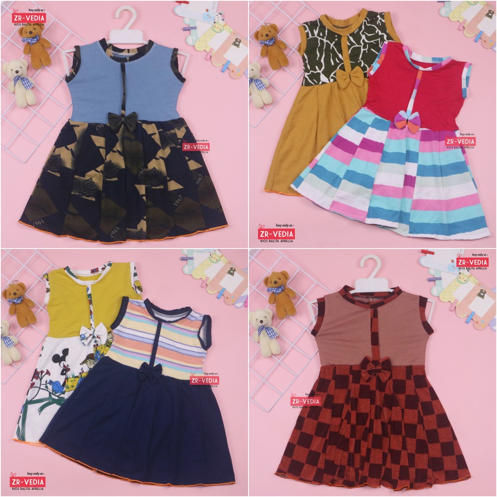 Dress Lala uk. 3-4 th / Baju Anak Perempuan Anak Balita Murah Gaun Pesta Anak Dres Anak Lucu