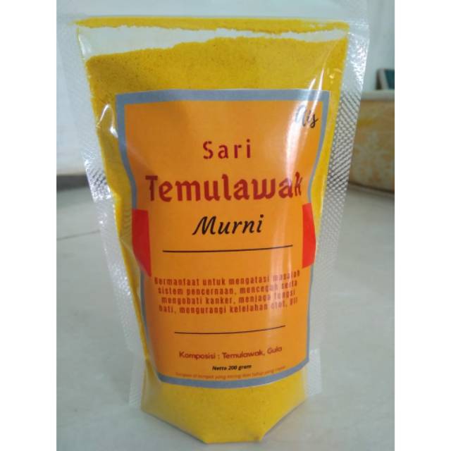 

Temulawak Murni Bubuk 200Gram Langsung Seduh Tanpa Bahan Pengawet