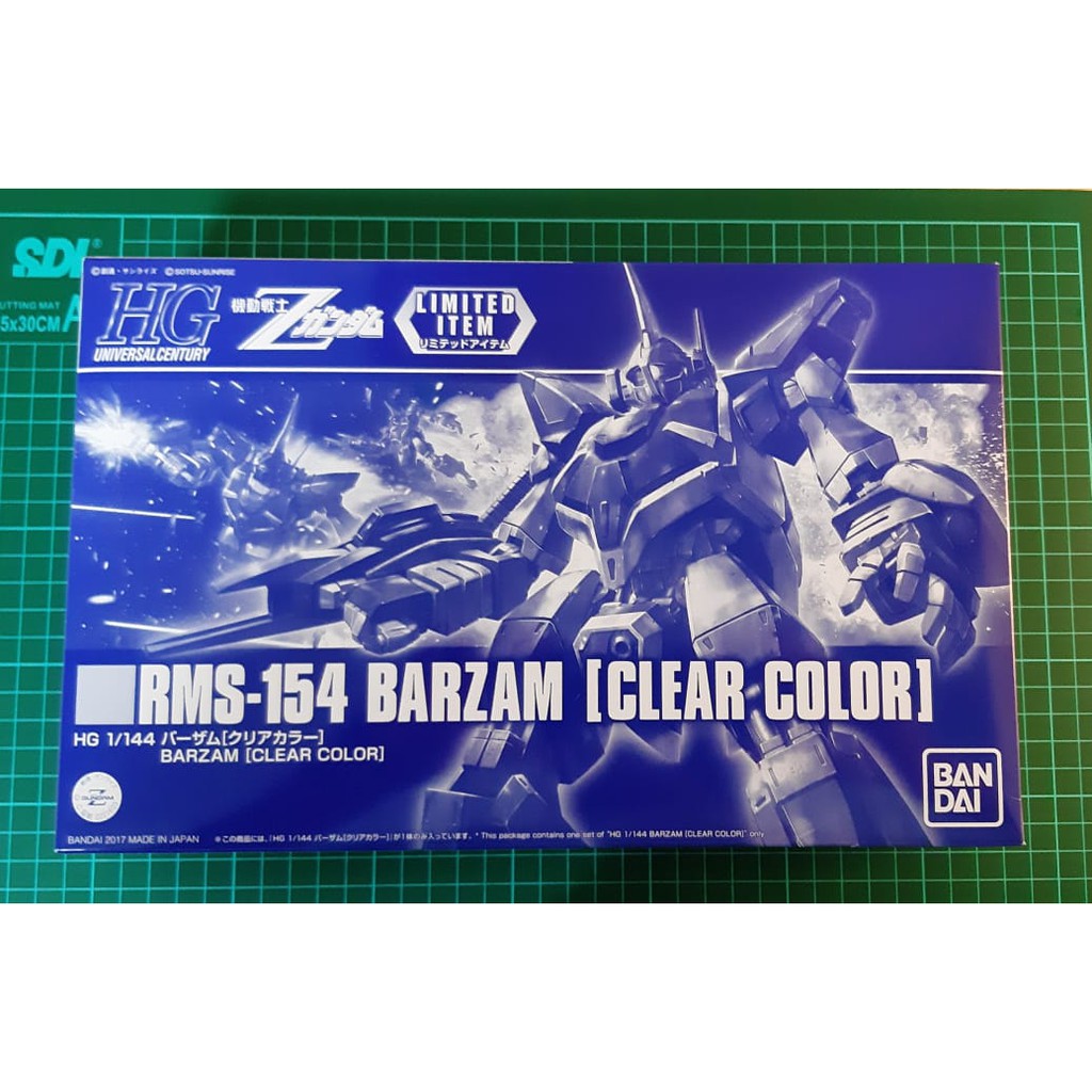 Gundam RMS-154 Barzam - Clear Color Grade HG Limited Edition Ori BANDAI