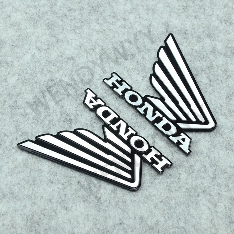 2pcs Logo Emblem Wing Wing Honda Embossed Chrome (Pair) Stiker For Vario Beat