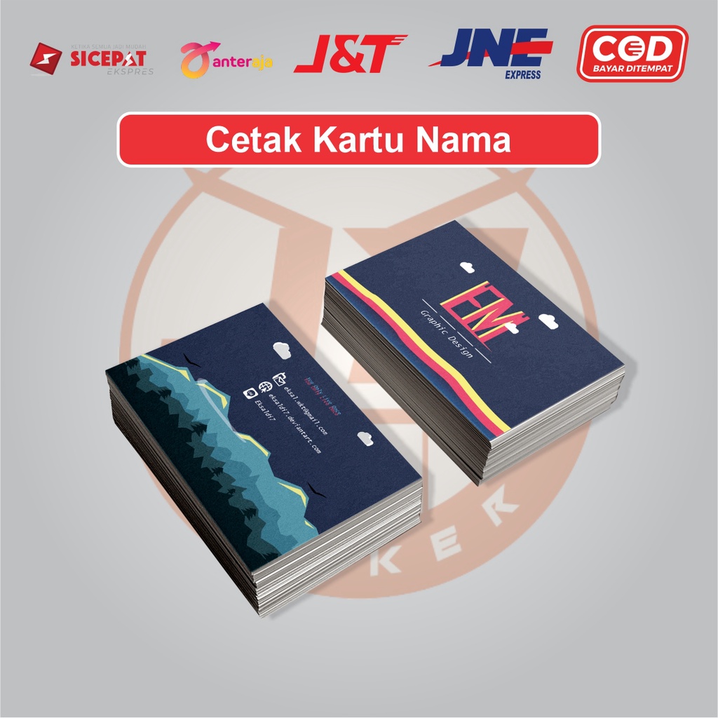 

Kartu Nama isi 100 free Box/ Kartu Nama Custom/ Bussiness Card/ Kartu Nama 1 sisi