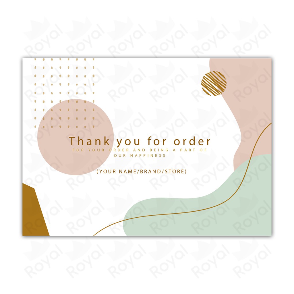 Thank You Card - Thankyou card - Custom Kartu Ucapan Terima Kasih Olshop - Kartu Hampers