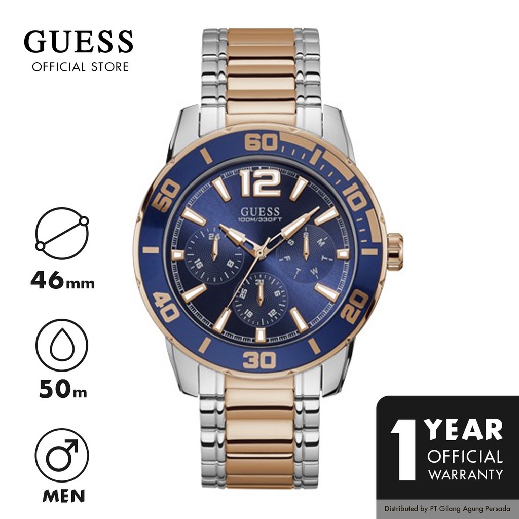 Jam Tangan Guess Pria Original - W1249G3 - Silver