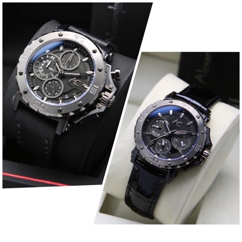 JAM TANGAN COUPLE ALEXANDRE CHRISTIE 9205MC - 9205BF / AC 9205 COUPLE KULIT [COLLECTION]