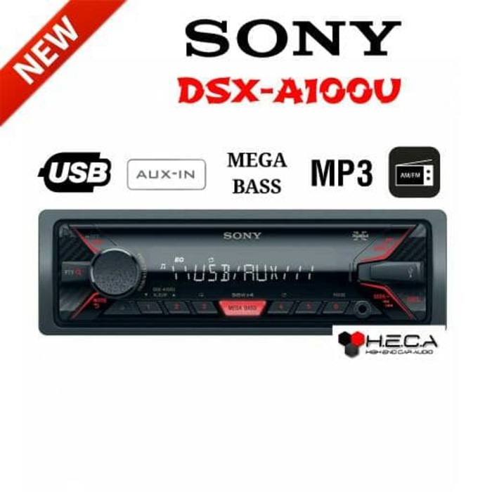 @@PROMO$$  Sony DSX-A100U Single Din DSXA100U Tape Mobil Audio USB Radio MP3