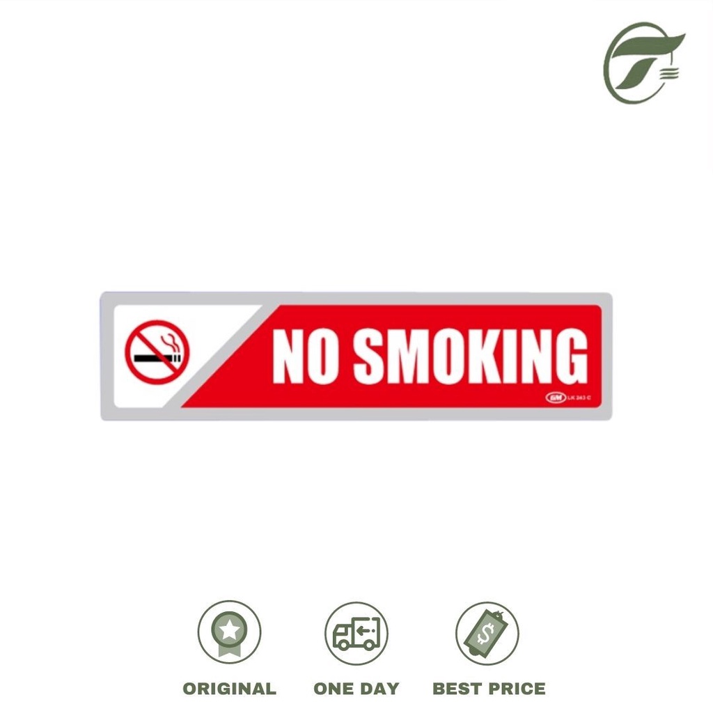 

PLAKAT KECIL WARNA LK 243 C NO SMOKING GM