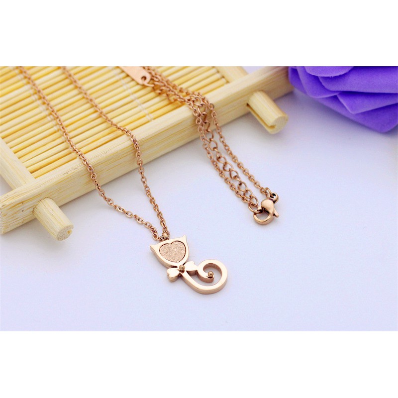 [New] Kalung fashion aksesoris titanium mini korea hadiah wanita cewek 316L  anti karat KK007