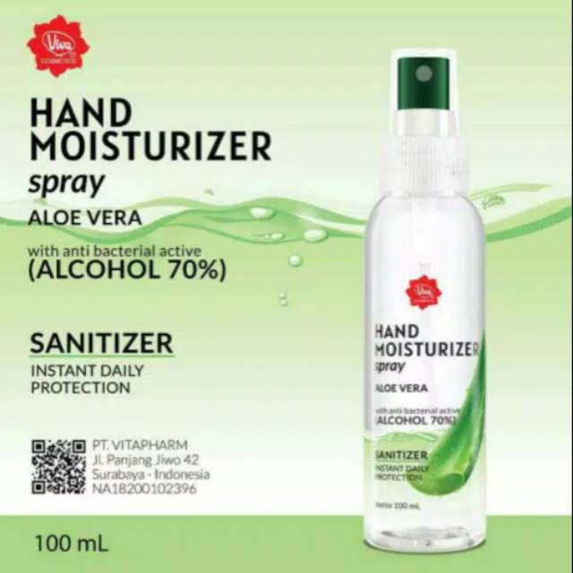 Viva Hand Sanitizer Moisturizer Spray 100 ml