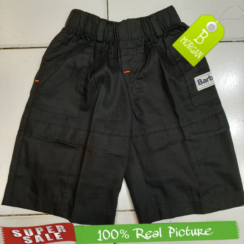Celana Pendek Anak Cargo Barbour Hitam