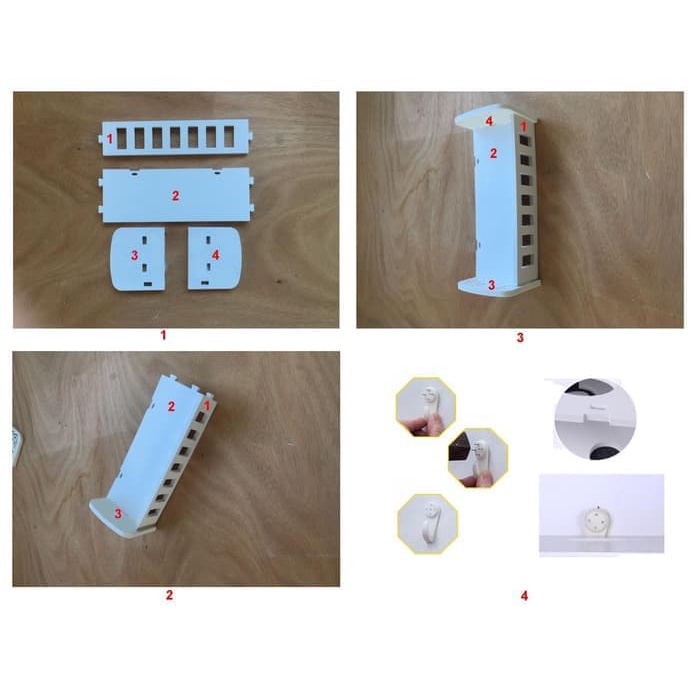 Rak Dinding vintage Gantung Minimalis Vintage Shabby Chic aesthetic Murah Serbaguna Multifungsi Pajangan Dekorasi Hiasan vas pot bingkai dinding Ruang Tamu Kamar Tidur Keluarga TV Storage Desktop Hook Penyimpanan Bunga Tanaman Elegant DIY Portable 1 set 3