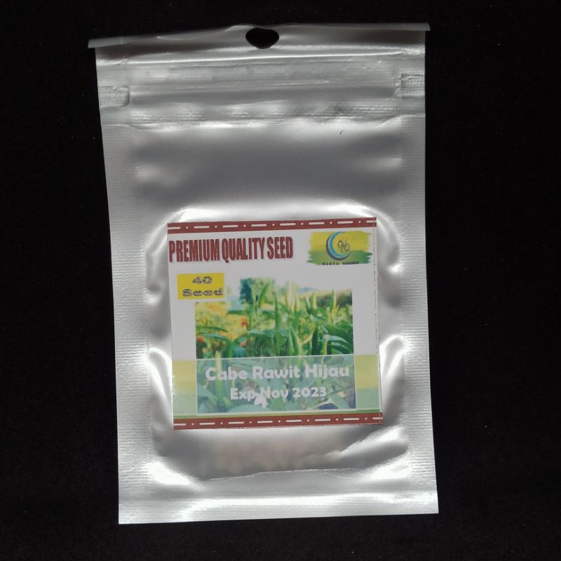 Benih Biji Sayur Kangkung Bayam Selada Sawi Kemangi Seledri Daun Bawang Kubis Kembang Kol Brokoli Wortel Cabe Cabai Tomat Paprika Terong Kacang Panjang Buncis Timun Labu Pare Oyong Gambas-Cabe Rawit Ijo 40 bi