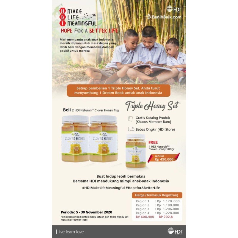 Clover Honey HDI Triple Honey Set