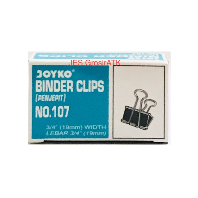 

Binder Clip Joyko No.107 / Penjepit Kertas
