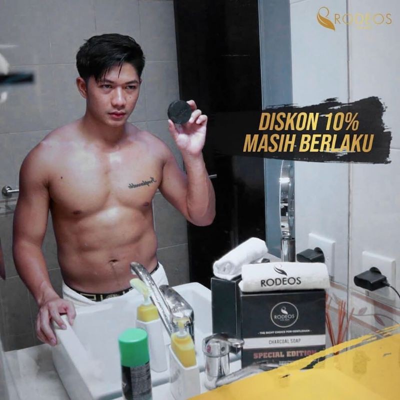 sabun pembersih wajah pria rodeos men soap