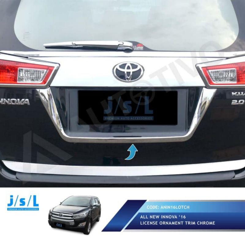 list plat  license ornament all new Innova 2016 chrome jsl