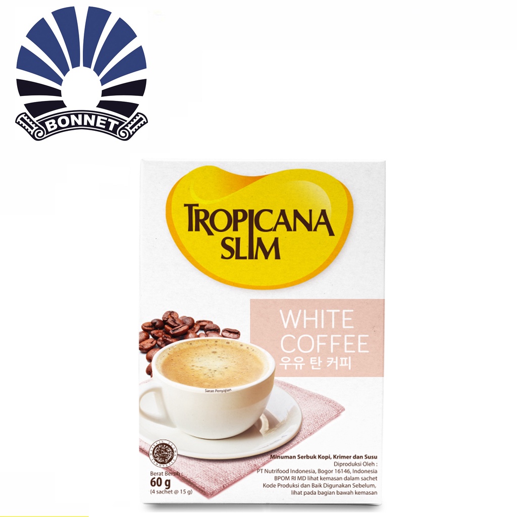 

Tropicana Slim White Coffee 4 Sachet - Kopi Susu Nikmat Tanpa Gula Pasir