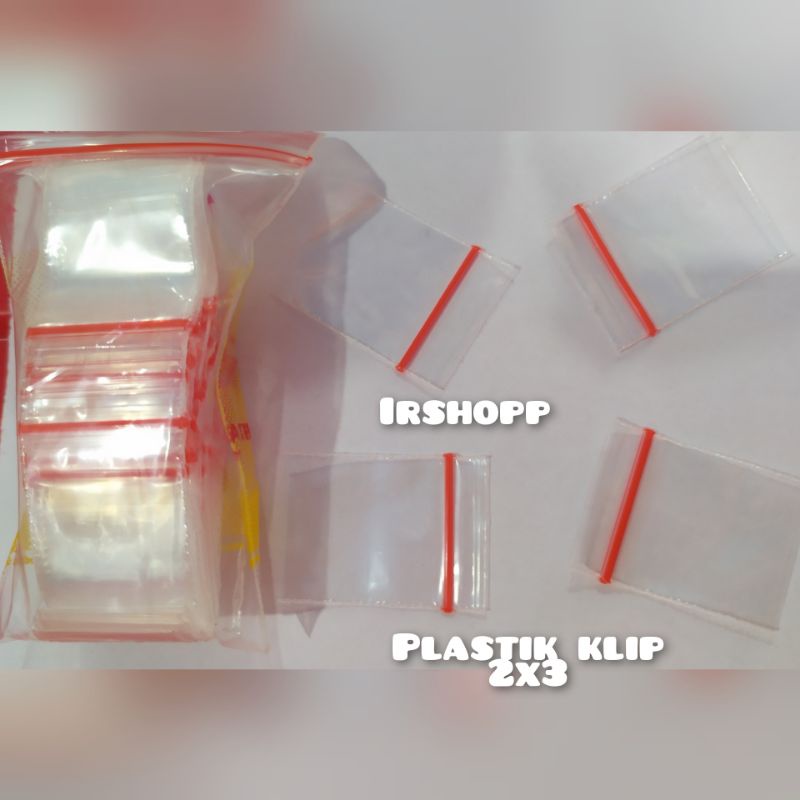 New Plastik Klip 2x3 Isi 1000 Lembar Murah Berkualitas