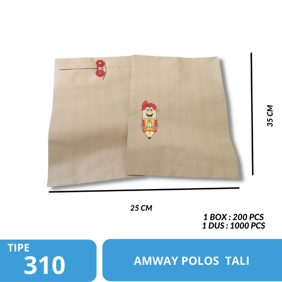 

Amplop Coklat Polos Tali / Amway Airmail Polos Tali 310