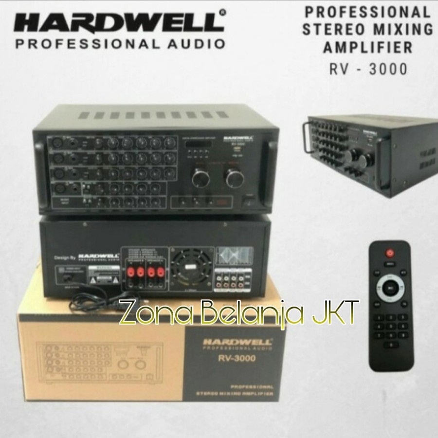 Amplifier Audio HARDWELL RV 3000 RV3000 750Watt Original Power Amplifier Karaoke Hardwell RV 3000 Original