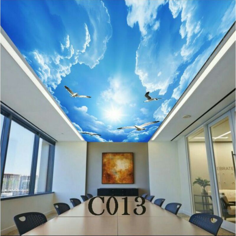 WALLPAPER PLAFON 3D COSTUM TEMA LANGIT2 BERAWAN