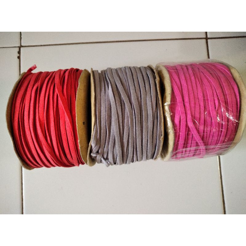 (meteran) karet elastis 5 mm / karet masker 5 mm / karet warna warni