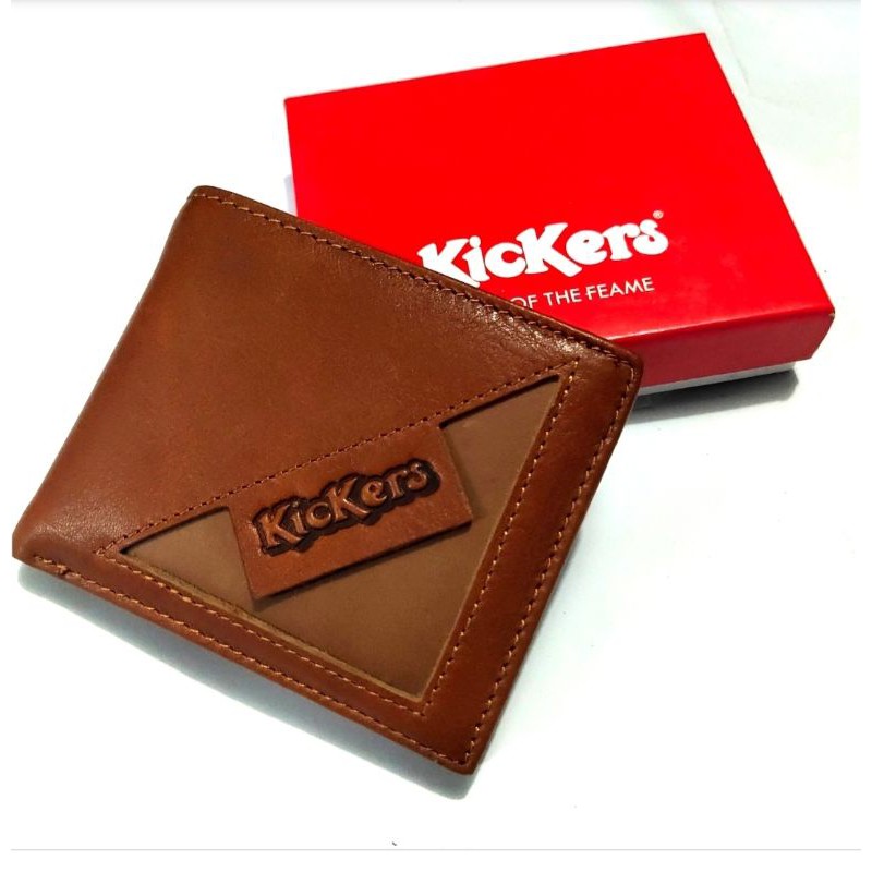 dompet pria kulit asli Kickers impor