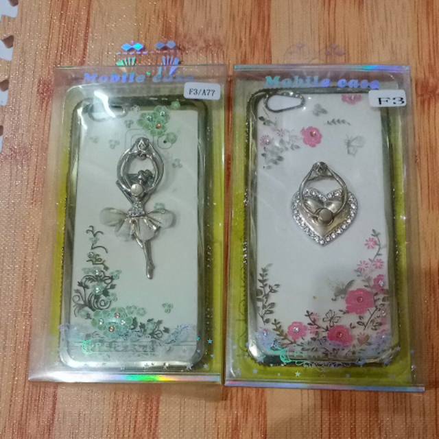 Case diamond+ring oppo F3