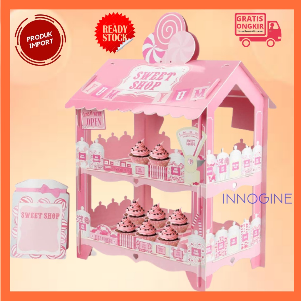 Paper Box Kue Feminine Topper Kue Fondant Donut Nastar Yogurt Nori Sushi Souvenir Pernikahan Hampers