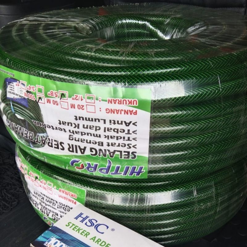 Selang air 5/8" selang garden hijau serat
