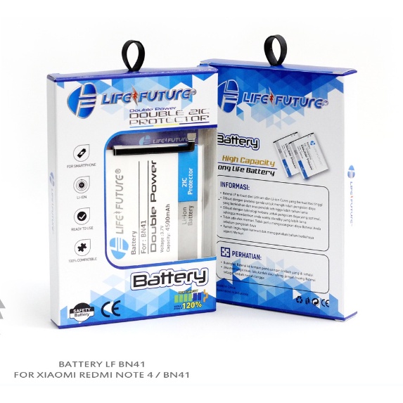 BATRE XIAOMI NOTE 4 BN41 DOUBLE POWER LIFE FUTURE