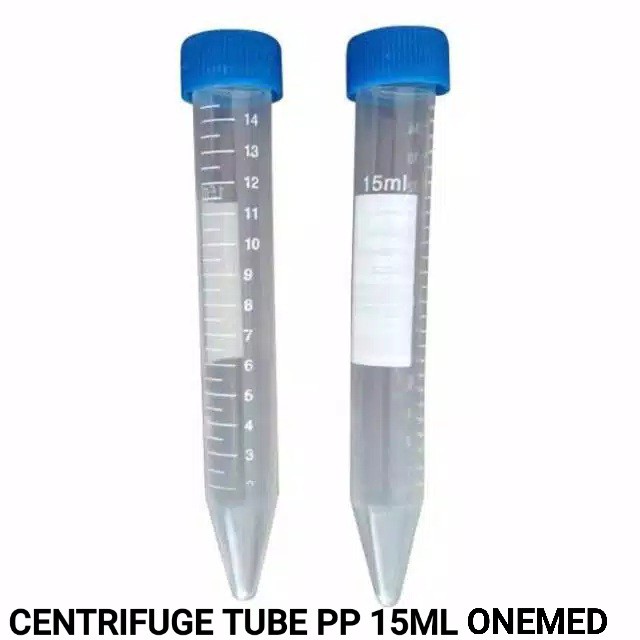 Centrifuge Tube PP 15ml Onemed Isi 100pcs , Tabung Centrifuge