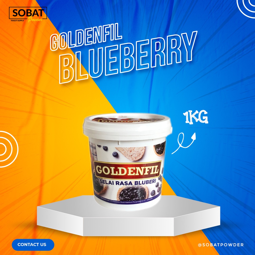 

Goldenfil Crunchy | Selai Minuman Rasa Blueberry 1Kg