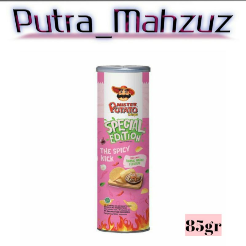 

Mister POTATO Crisps Sambal Matah 85gr (Spesial Edition)