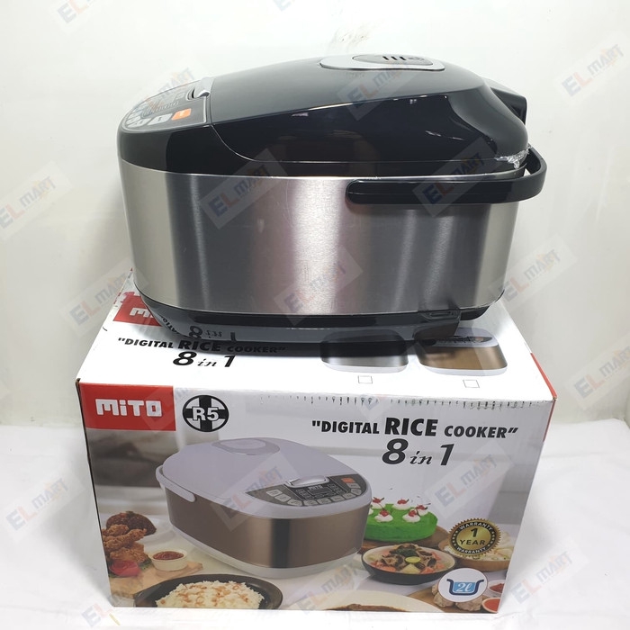 MITO Magic Com Digital R5+ Black Edition New Rice Cooker 8in1 2L