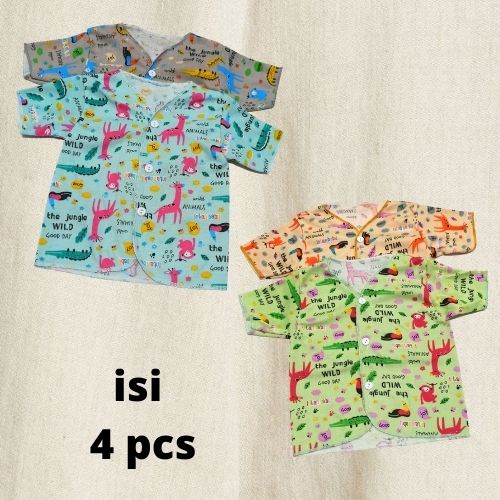 4 pcs Pakaian Bayi Baju Atasan Bayi Celana Bayi Newborn