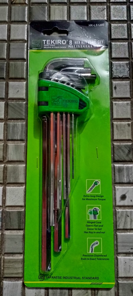 Kunci L Set Panjang Tekiro 8 Pcs