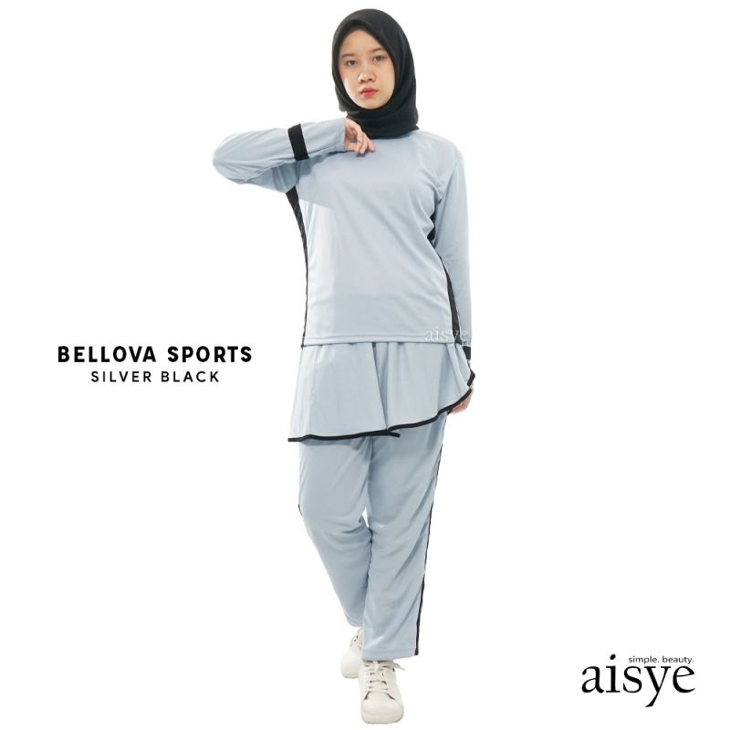 Baju Senam Wanita Setelan Olahraga Muslimah BELLOVA AISYE