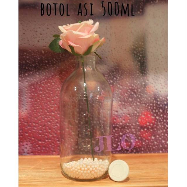 botol asi kaca 500 ml / botol jamu 500 ml