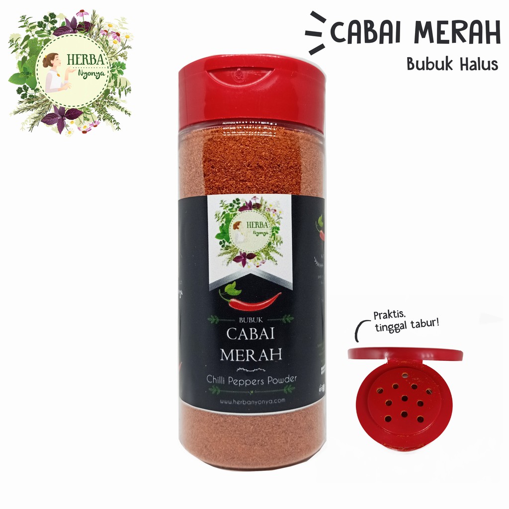 

CABAI MERAH PEDAS MURNI HALUS BUBUK TABUR PURE CHILLI PEPPERS REMPAH