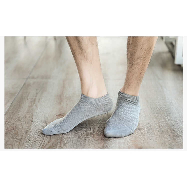 Kaos Kaki Low Socks Pria Serat Arang Bambu SCH008
