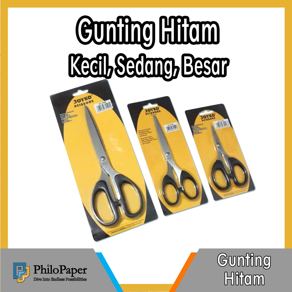 

ATK ~ Gunting Besar Sedang Kecil / Scissor / Pemotong