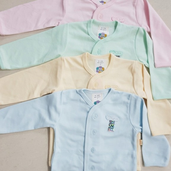 Nova Baju Bayi  Lengan Panjang Warna S,M,L (3pcs)