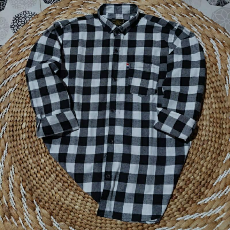 Kemeja Flanel Impor Pria Lengan Panjang Unisex Kemeja Wanita Kemeja Pria Flanel Formal Distro Premium Quality-8