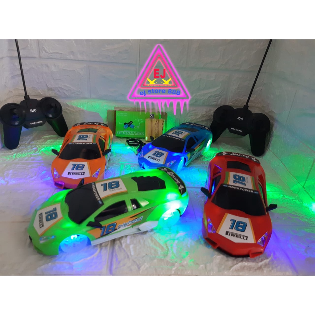 MAINAN ANAK REMOTE KONTROL FERRARI  LED