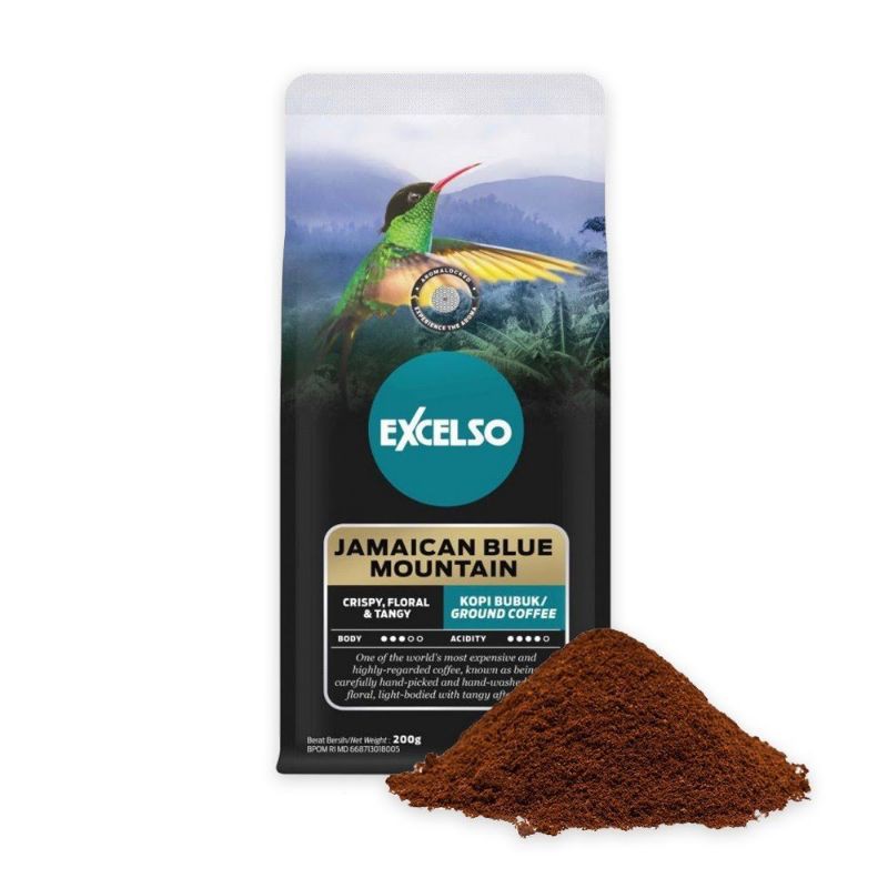 Excelso Kopi Jamaican Blue Mountain Bubuk 200gr (check stok)