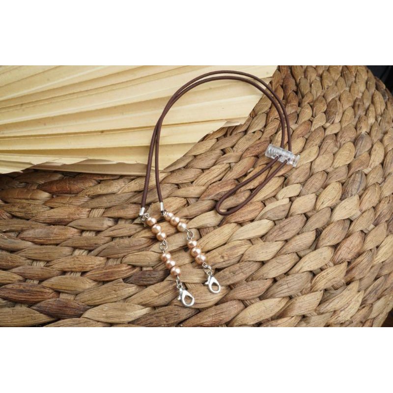 Kalung Masker Hijab / 2in1 Strap Masker Hijab / Tali masker Hijab / Pengait Masker / Konektor Masker